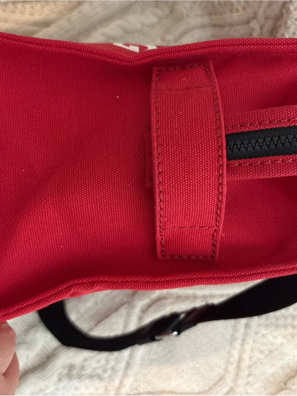 Marc Jacobs Red Canvas 'The Tote Bag' with Black Strap - Picture 7 of 7